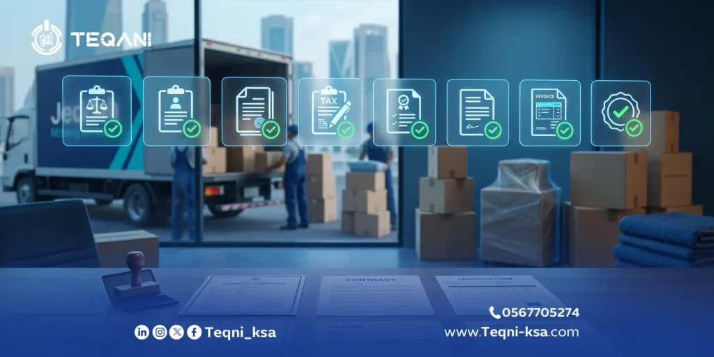 4 شروط لـ إثبات النشاط التجاري لشركة نقل عفش بجدة